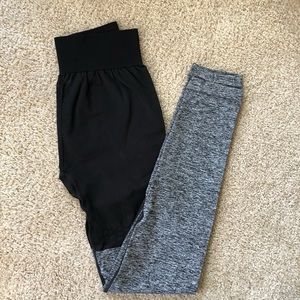 Gymshark two tone seamless high waisted leggings